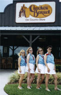 Heatwave at Cracker Barrel.  We got free dessert! April 2001