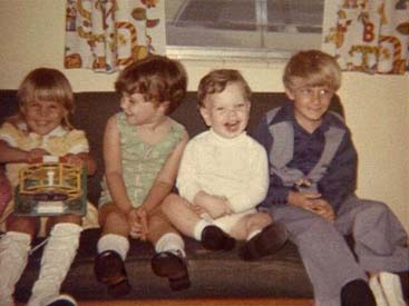 John with Janeen and the Korn cousins, Annaliesa and Chris