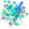 a bouquet of flower to Dana