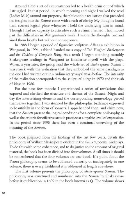 Shakespeare's Sonnet Philosophy Volume 1
