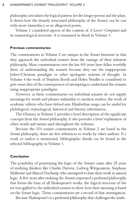 Shakespeare's Sonnet Philosophy Volume 2