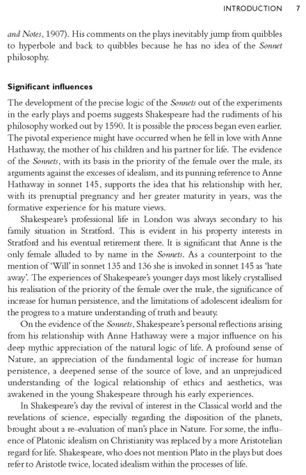 Shakespeare's Sonnet Philosophy Volume 3