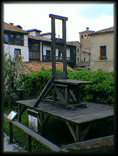 Reconstrucció d'una guillotina francesa del segle XIX