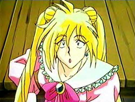 It's a bimbo!&nbsp; It's a Sailor Scout!&nbsp; No, it's GOURRY!&nbsp; I mean "Lala".&nbsp; Ah yes, and wouldn't you know it, with his luck, the local hero WOULD fall in love with him.