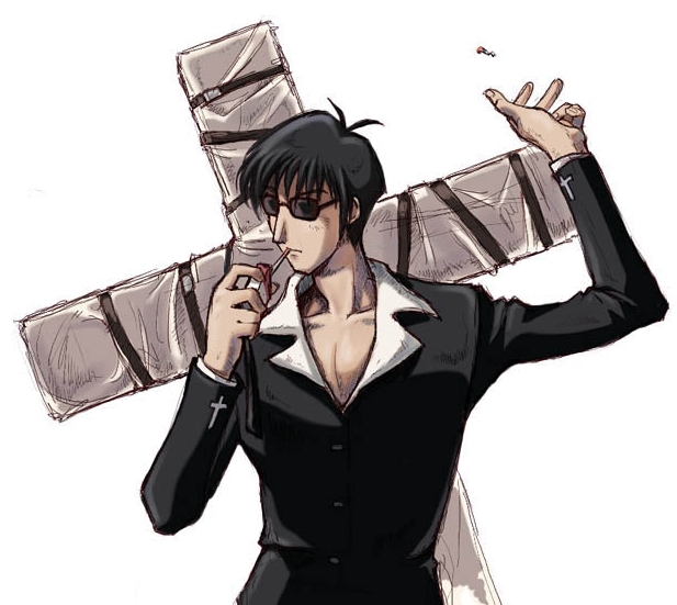Nicholas D. Wolfwood, from the anime series "Trigun"