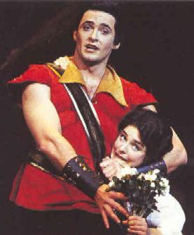That's Hugh Jackman (Yes, as in Wolverine) playing Gaston, there
