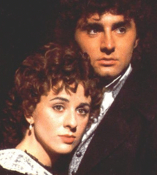 Cosette and Marius, probably my favorite picture of them together.&nbsp; The Cosette is Rebecca Caine, the first Cosette and the Marius is . . .Simon something.