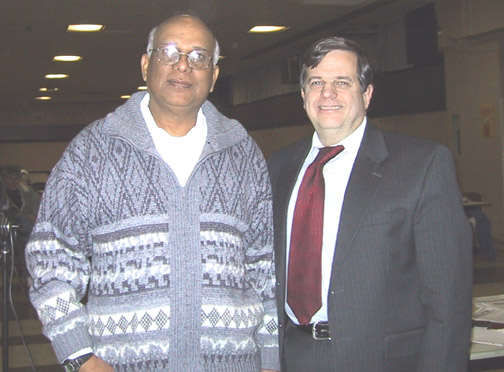 Nagassar (Ram) Ramgarib, Pres. Queens Village Civic Assoc. - Sean Walsh, Pres. Queens Civic Congress