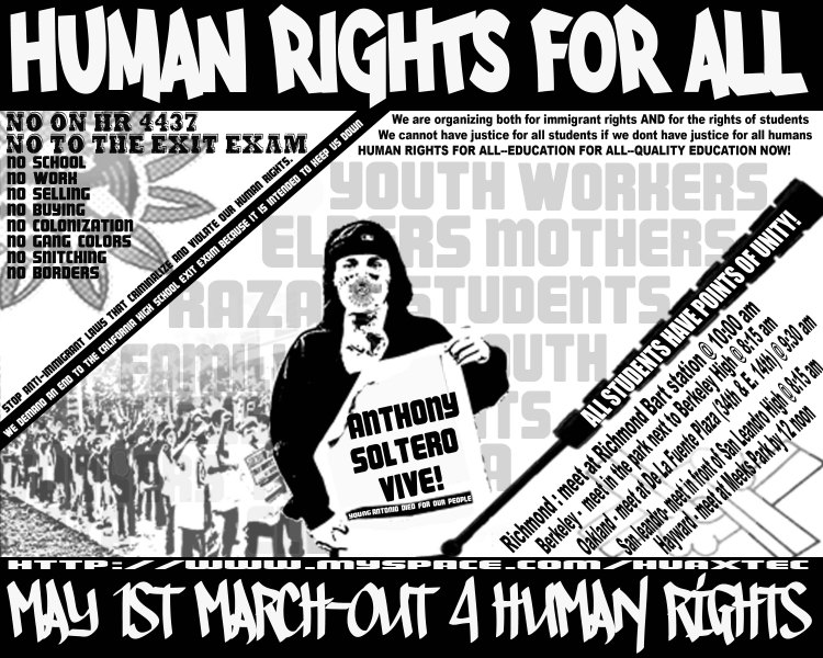 Nationwide May 1st Day of Action Against HR 4437 Flyer