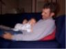 Hanging out on the couch on a rainy Saturday - 12/11/1999