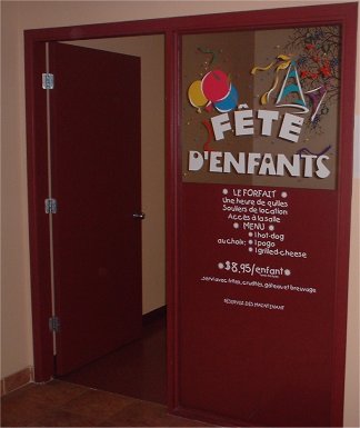La salle des f�tes d'enfants