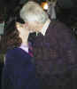 Lnda kissing Mike (Notice Angel on Mike's shoulder.) 