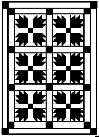 quilt with cornerstones and sashing