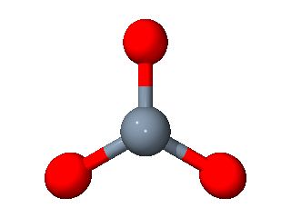 rendered carbonate ion