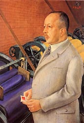 Ill_4, Peinture d'Otto Dix, Portrait 
du fabriquant Julius Hesse avec des &eacute;chantillons de peinture