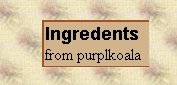 ingredients