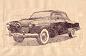 Classic Car in Ink