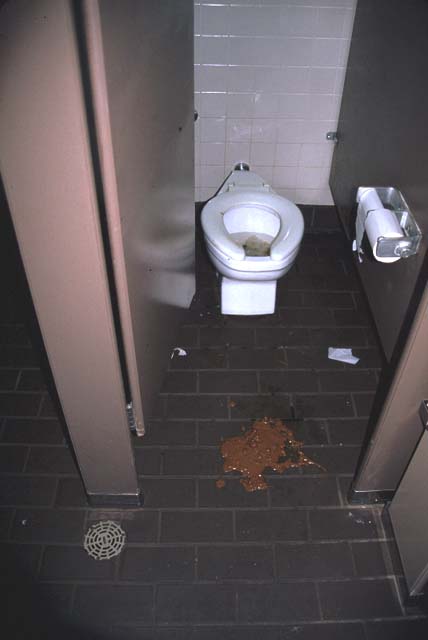 Poop on the floor
