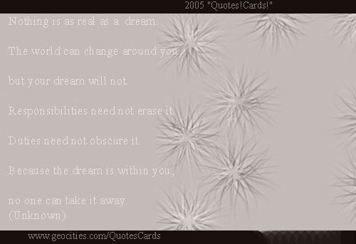 Quotes!Cards! DreamQuotesCard#2