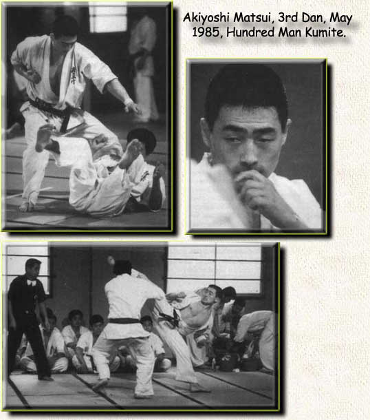 Akiyoshi Matsui, 3rd Dan, May 1985, Hundred Man Kumite.