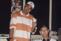 Mark with Brian Abat way back when he was still goody
