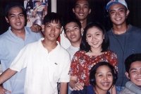 Mark, Maricel & the Radio1 people in 1997
