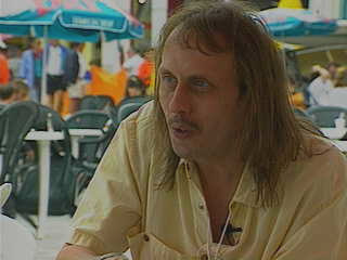 Harmonica Zeke during interview