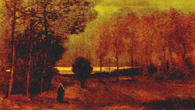 Vincent van Gogh: Paisaje otoñal en el crepúsculo