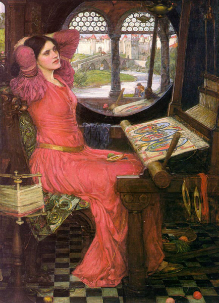 John William Waterhouse: Harta estoy de tinieblas, dijo la Dama de Shalott