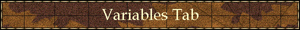 Variables Tab