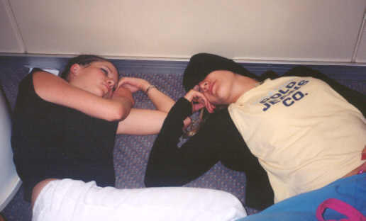 amy and anet passed out