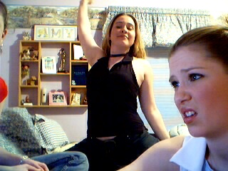 Kristina in Amys room