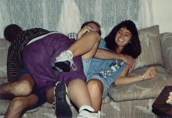 Sammy, Tim & me (a wrestling match)
