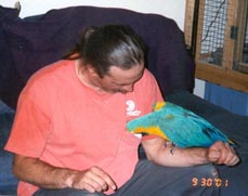 Hubby and his little
girl, Tiki