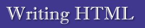 Writing HTML