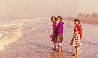 Sea beach at Tithal , south gujarat