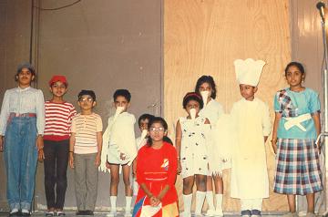 "The witty answer " -a skit being enacted by little ones.