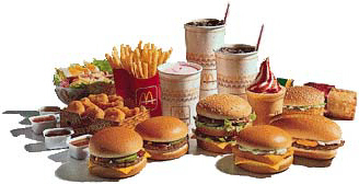 burgers and snacks