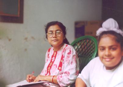 A very interesting student Harsdeep with his teacher Rachana