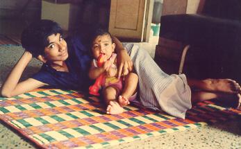 Alaknanda with brother Krishnendu