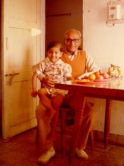 Mr. Anil Bhaskar with his prized granddaughter Rimmi