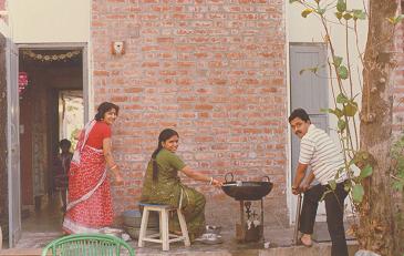 When families gather at garden, hire a kerosine stove with cycle pump, but you need Ganesh too..