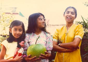 Sudarshana,Sulagna with watermelon and Mou