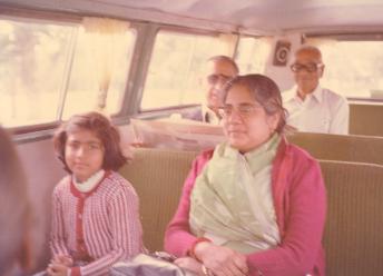 Dr Hasi Das enjoying the ride from Ahmedabad to Mt. Abu