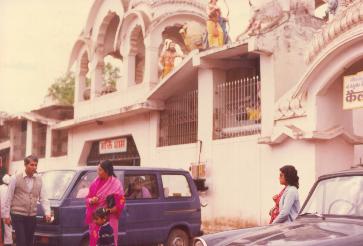At a Hindu temple in Nasik