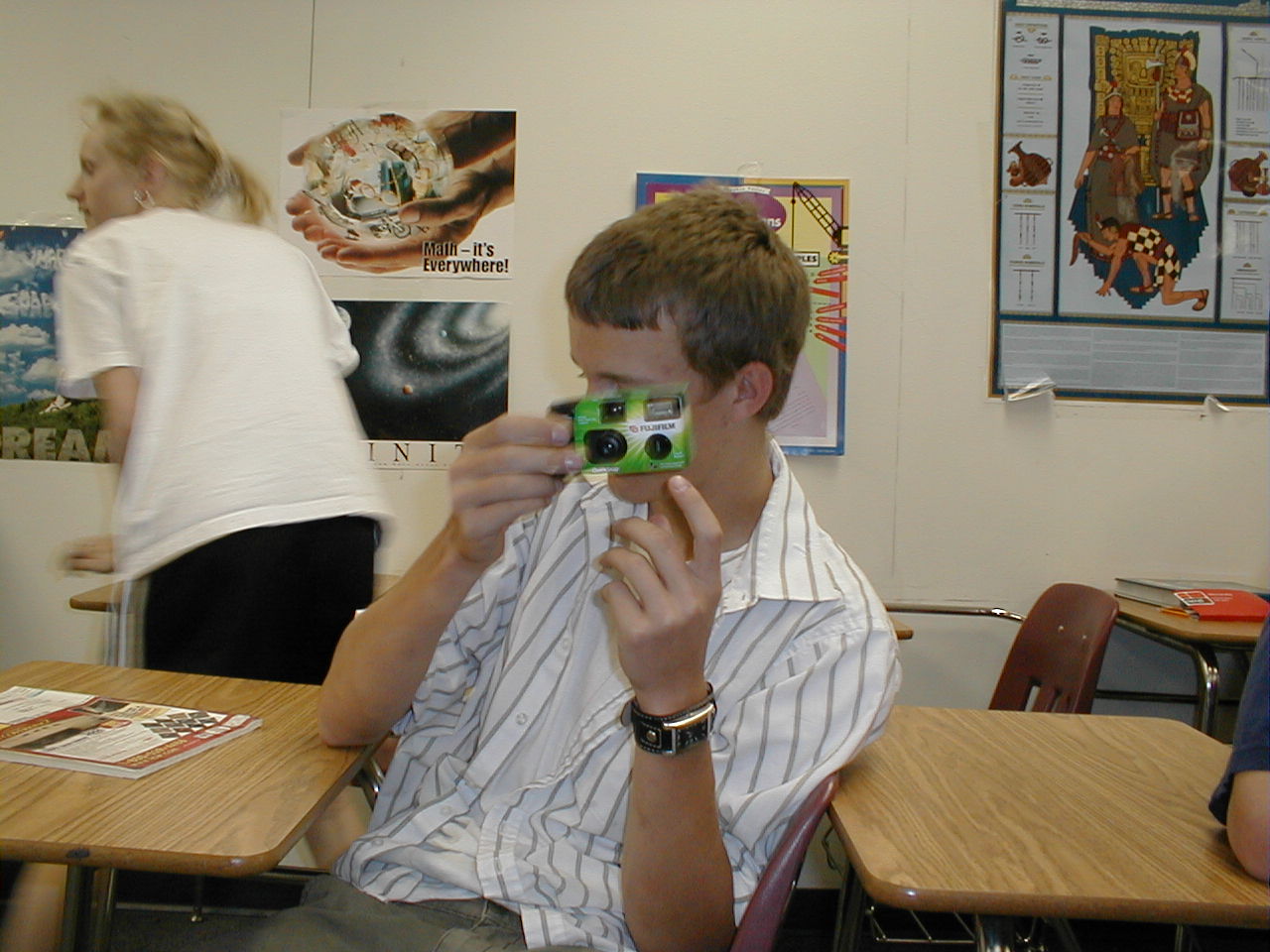 Ewards behind MY camera.