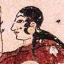 Dancer from the Tomb of the Juggler (detail). Tarquinia, central Italy