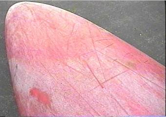 close-up of weld