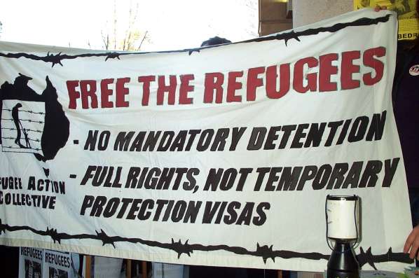 The RAC banner at DIMA Melbourne 29 Aug 2001