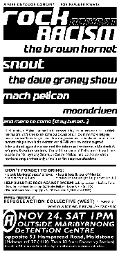 Rock against Racism leaflet